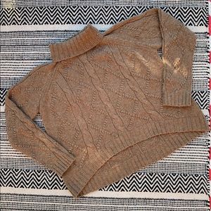 Jil Sander 100% Wool Cable Knit Turtleneck Sweater (US size 4)